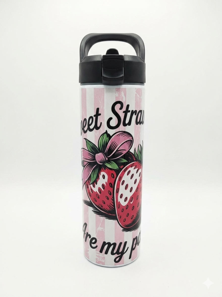 Trinkflasche/ Sportflasche Sweet Strawberry