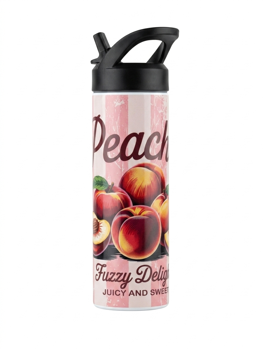 Trinkflasche/ Sportflasche Motiv Peach