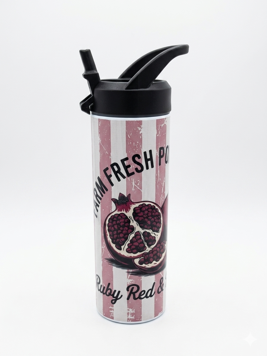 Trinkflasche / Sportflasche " Granatapfel"