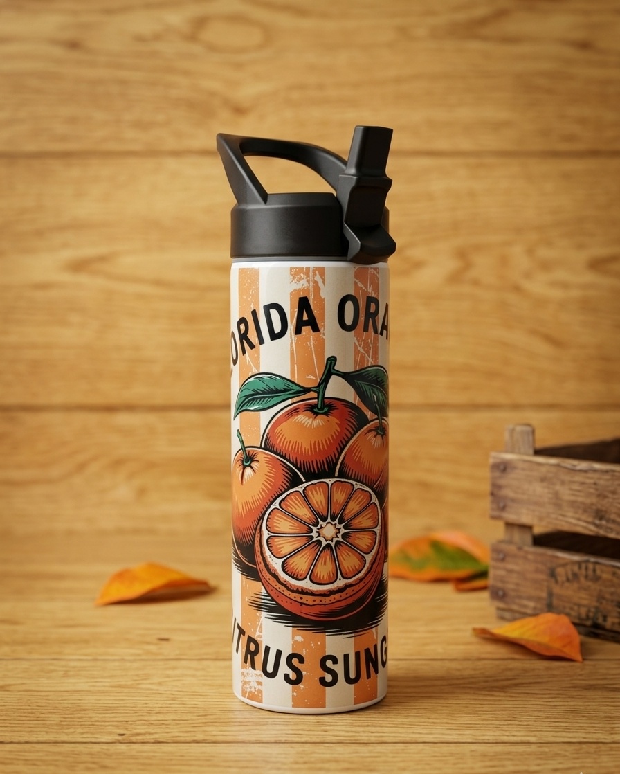 Trinkflasche/ Sportflasche " ORANGE"
